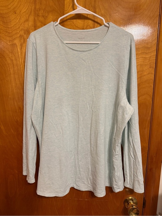 J. Jill Tops - J. Jill Light Blue Long-Sleeve Crewneck Top